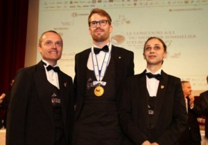 Jon Arvid Rosengren con gli altri due finalisti