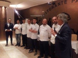 Giuseppe Lupo, Cristian Torsiello, Tommaso Morone, Paolo Coppo e la brigata di cucina