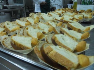 il pane del ristorante Panorama di Caggiano