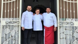 Apertura Appia Antica, 19 aprile 2015. In foto Emilia D'Albenzio (centro) con Antonio Mastropietro e Antonio Di Crescenzo