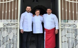 Apertura Appia Antica, 19 aprile 2015. In foto Emilia D'Albenzio (centro) con Antonio Mastropietro e Antonio Di Crescenzo