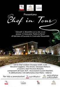 Chef in Tour al ristorante Sotto la Torre di Satriano di Lucania