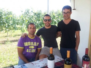 Casula Vinaria, da sinistra: Daniele Iuorio, Armando Ruggiero e Fiorello Iuorio - foto di Novella Talamo