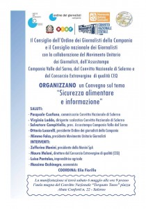 Convegno su sicurezza alimentare e informazione al Convitto Nazionale Torquato Tasso di Salerno