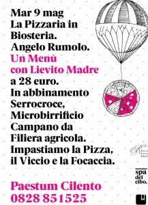 Un menu con lievito madre a cura del pizzaiolo Angelo Rumolo da Pari Biosteria